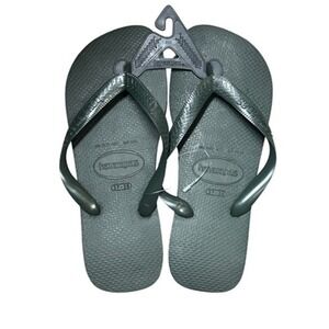 Havaianas Unisex Flip Flop Sandals Dark Olive Green Size 7/8W- 6/7M New With Tag